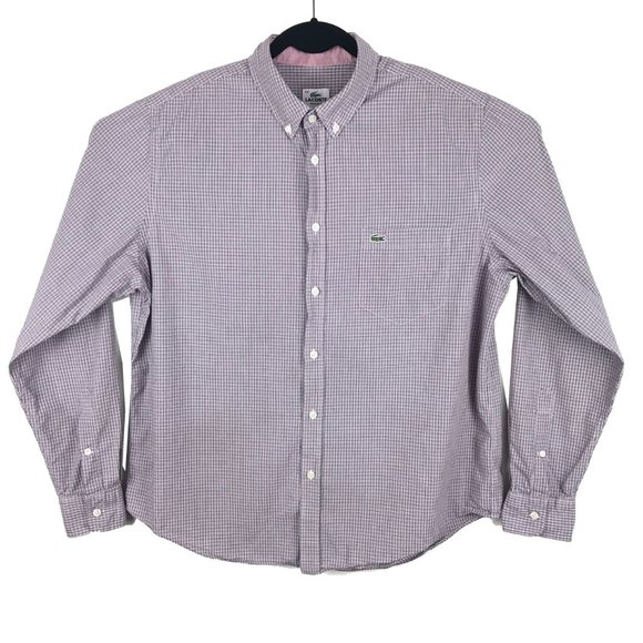 Lacoste Other - Lacoste Multicolor Houndstooth Button Shirt 44